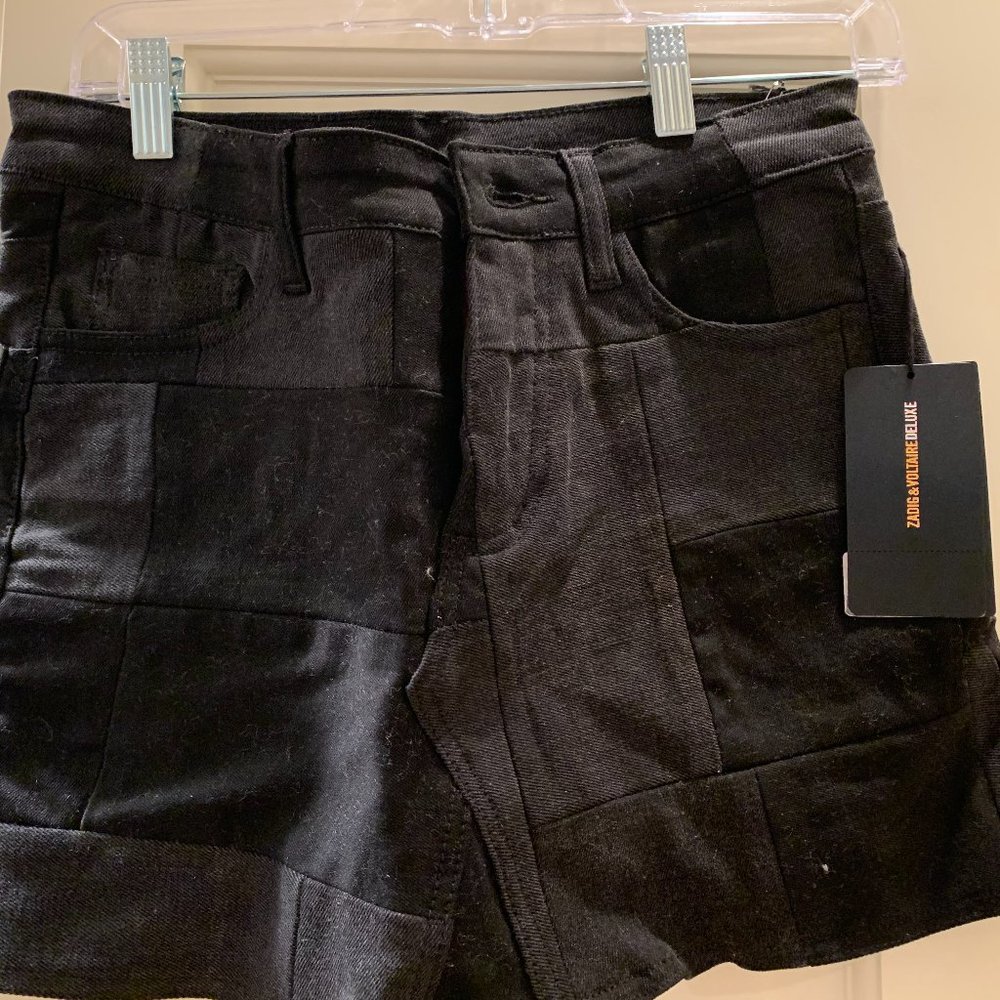 Zadig & Voltaire Black Denim Miniskirt